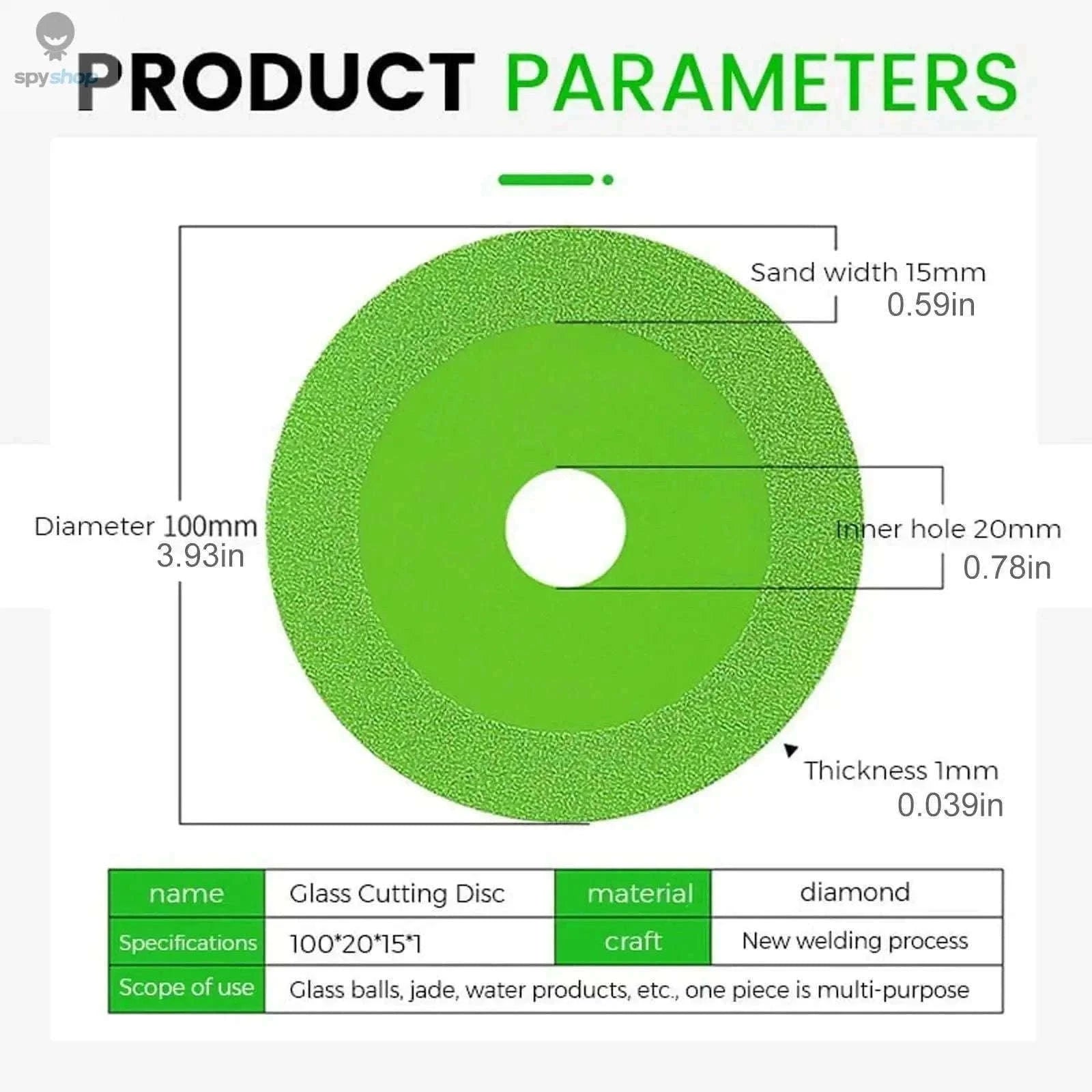 Glass Cutting Diamond Blade for Clean, Controlled DIY Cuts-3pcs