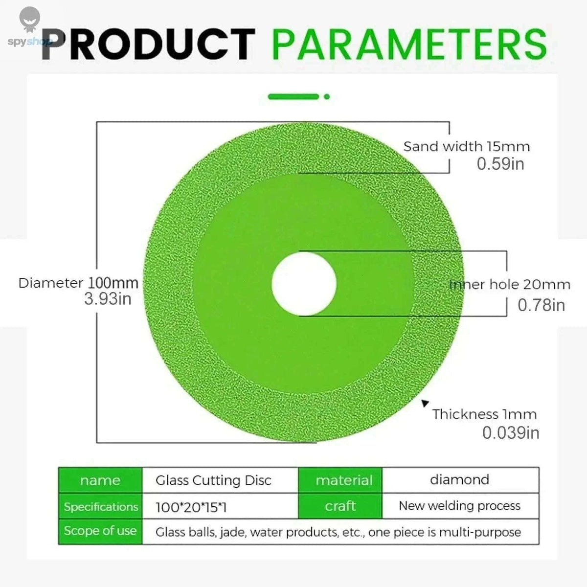 Glass Cutting Diamond Blade for Clean, Controlled DIY Cuts-3pcs