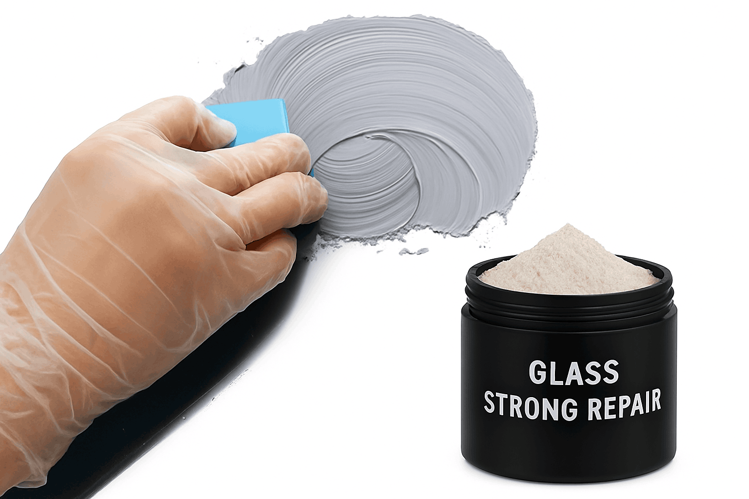 Glass Polishing Powder for Scratch Repair and Clarity-85g