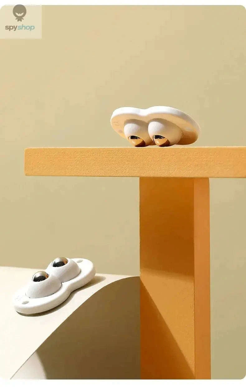 GlideOn Adhesive Casters – 4PCS Stick‑On Wheels for Effortless Furniture Movement-Nylon 4pcs