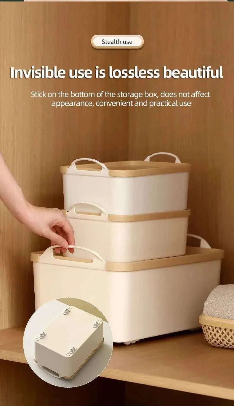 GlideOn Adhesive Casters – 4PCS Stick‑On Wheels for Effortless Furniture Movement-Nylon 4pcs