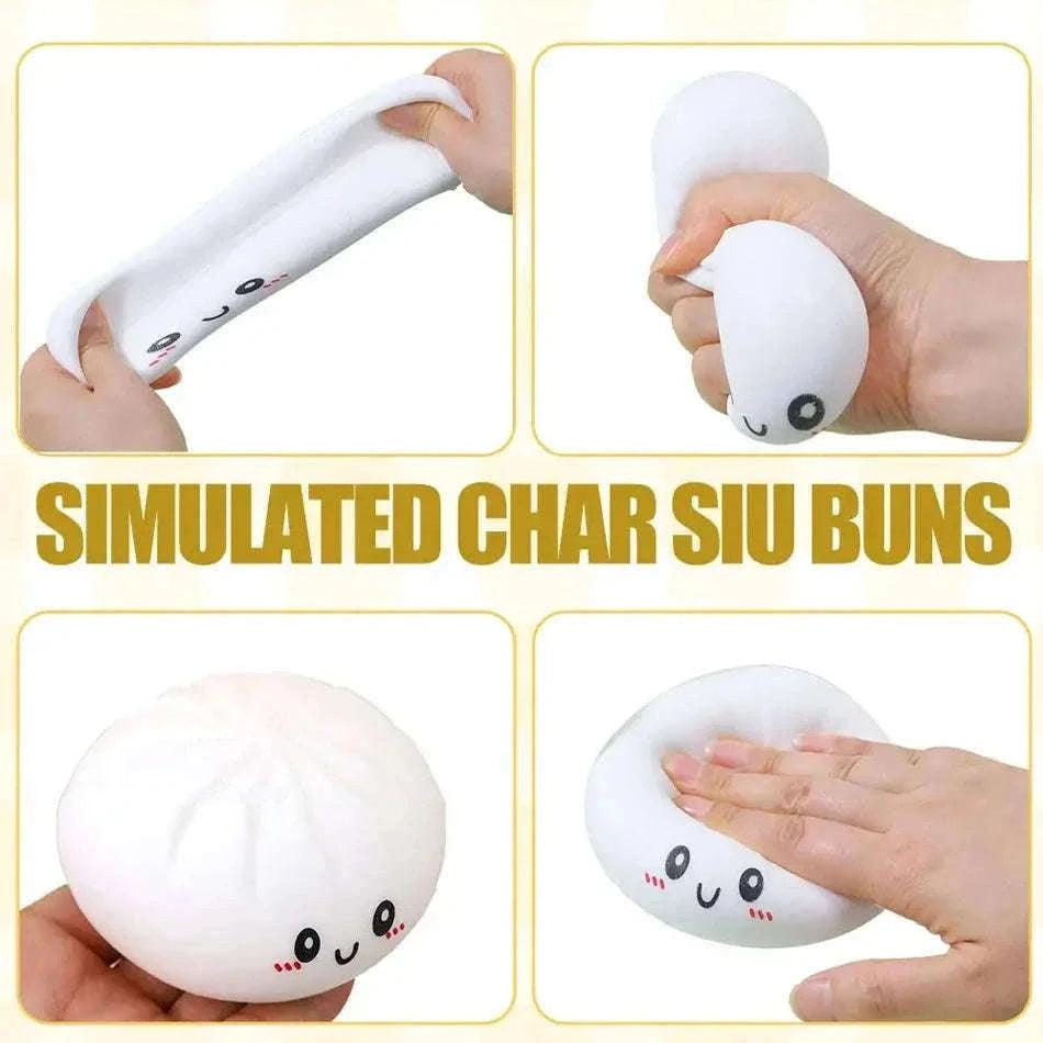 Glitter Dumpling Squishy Stress Relief Toy with Box-A