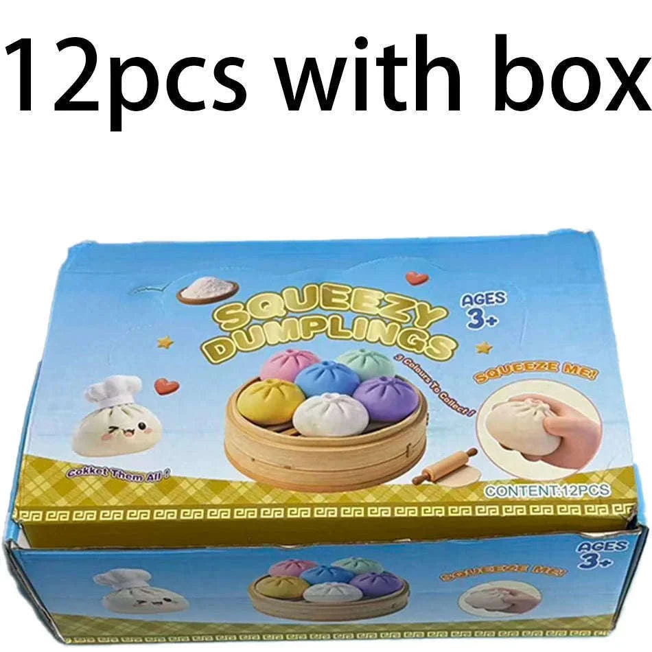 Glitter Dumpling Squishy Stress Relief Toy with Box-A