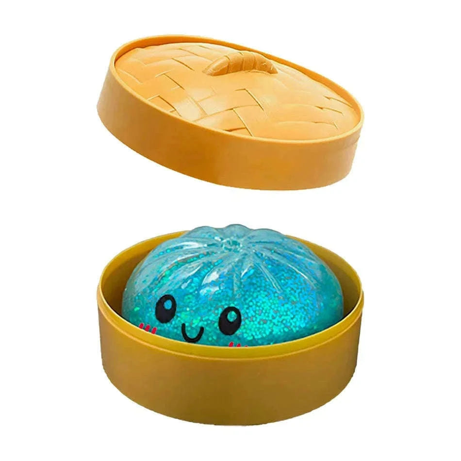 Glitter Dumpling Squishy Stress Relief Toy with Box-A