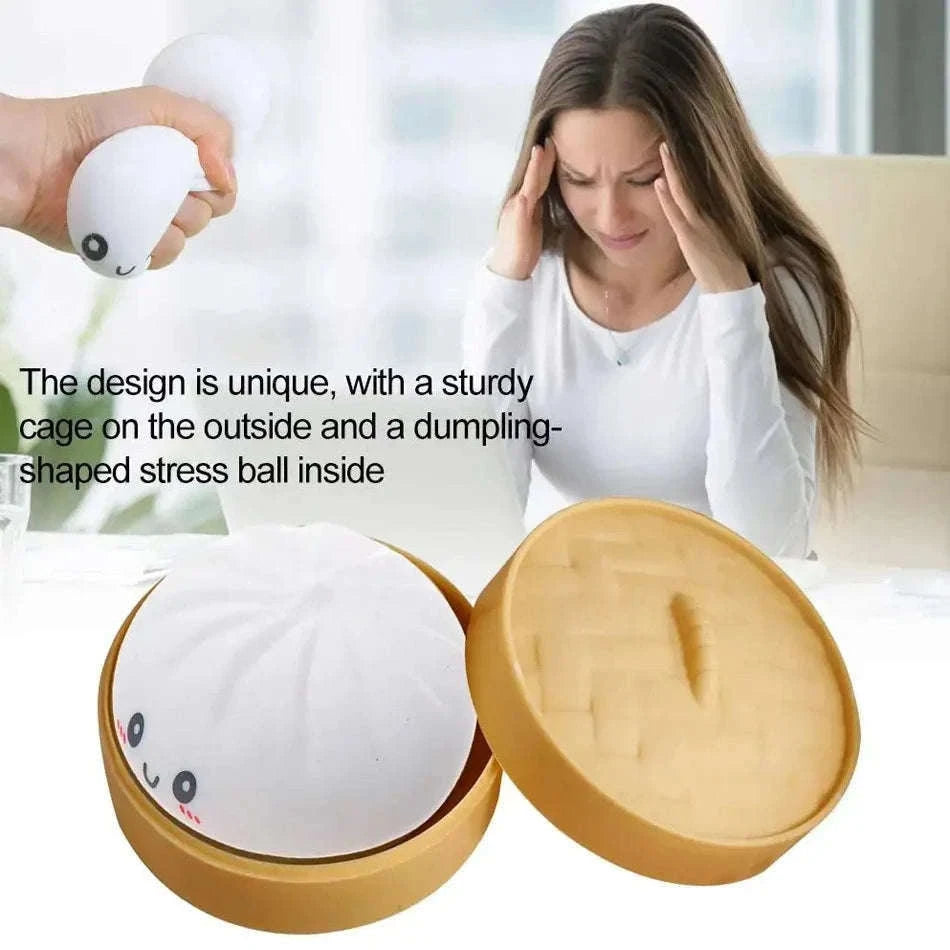 Glitter Dumpling Squishy Stress Relief Toy with Box-A