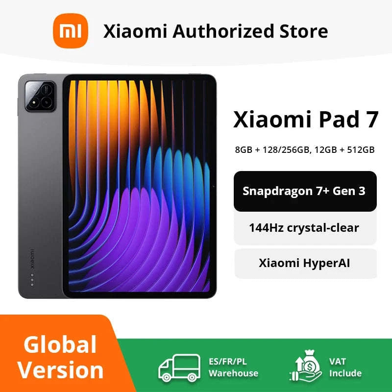 Global Version Xiaomi Pad 7 Tablet-Gray / 8GB+256GB / france