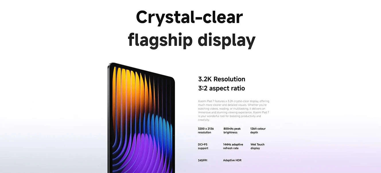 Global Version Xiaomi Pad 7 Tablet-Gray / 8GB+256GB / france