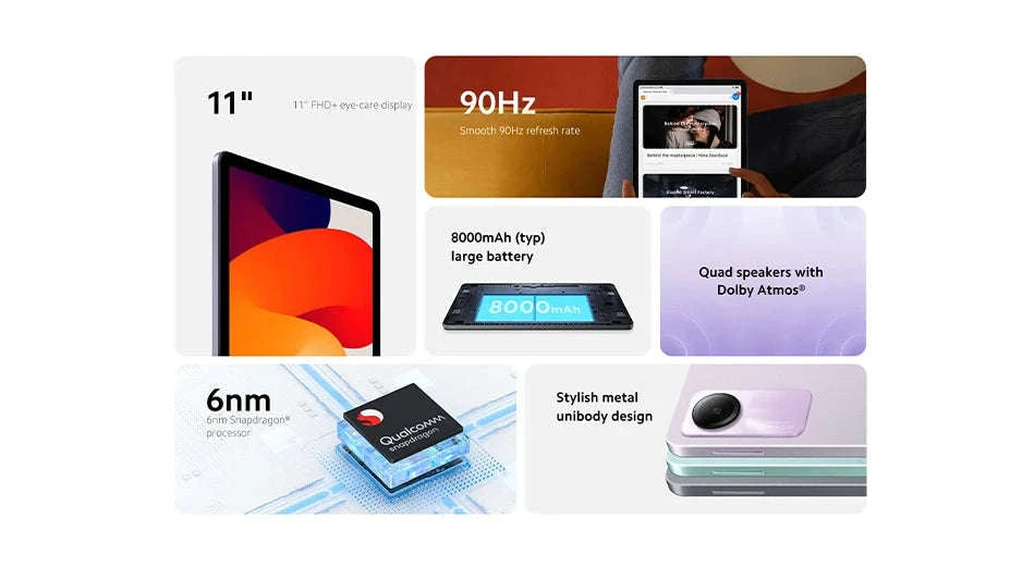 Global Version Xiaomi Redmi Pad SE 11" Tablet-Green / 8GB+256GB / GERMANY