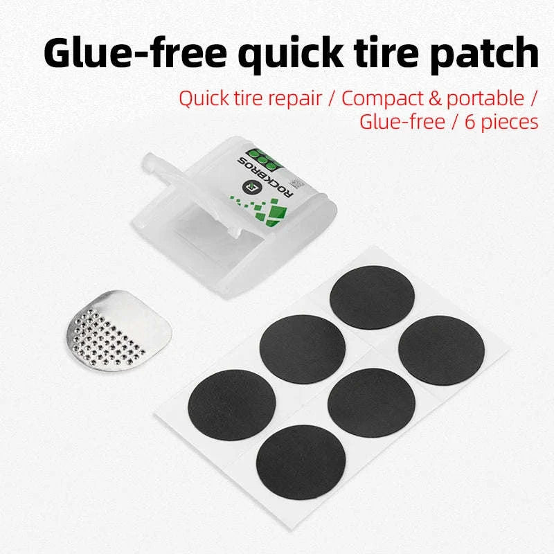 Glue-Free Bicycle Tire Repair Kit for Road & Mountain Bikes-MJBT1001