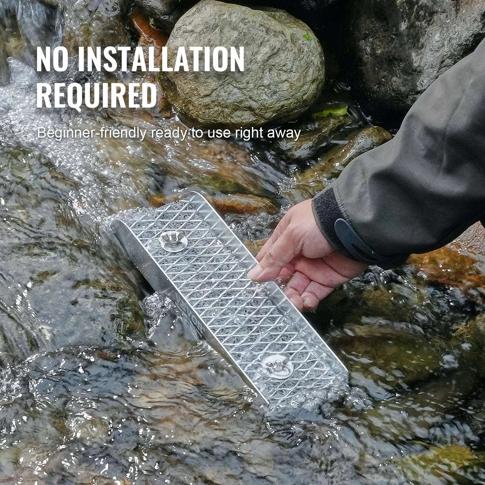Gold Panning Kit with Mini Sluice Box 16–23PCS Prospecting Set-United States / 50In 23PCS