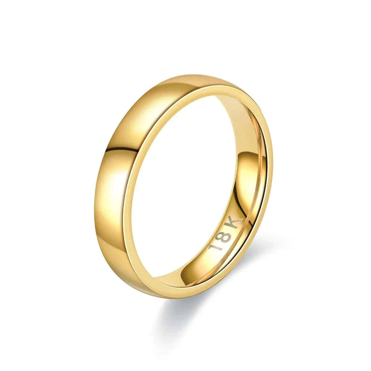 Gold Plated Couples Ring with Adjustable 4mm Fit-Silver / 10