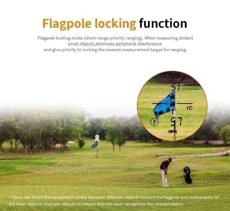 Golf Laser Rangefinder 1000M with Slope & Flag Lock Precision Meter-1000m