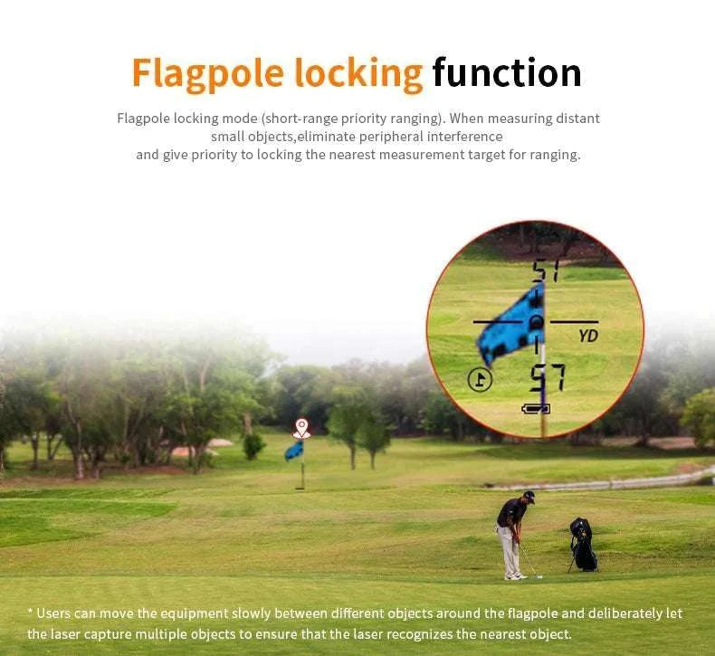 Golf Laser Rangefinder 1000M with Slope & Flag Lock Precision Meter-1000m