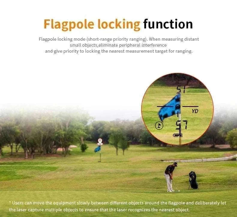 Golf Laser Rangefinder 1000M with Slope & Flag Lock Precision Meter-1000m