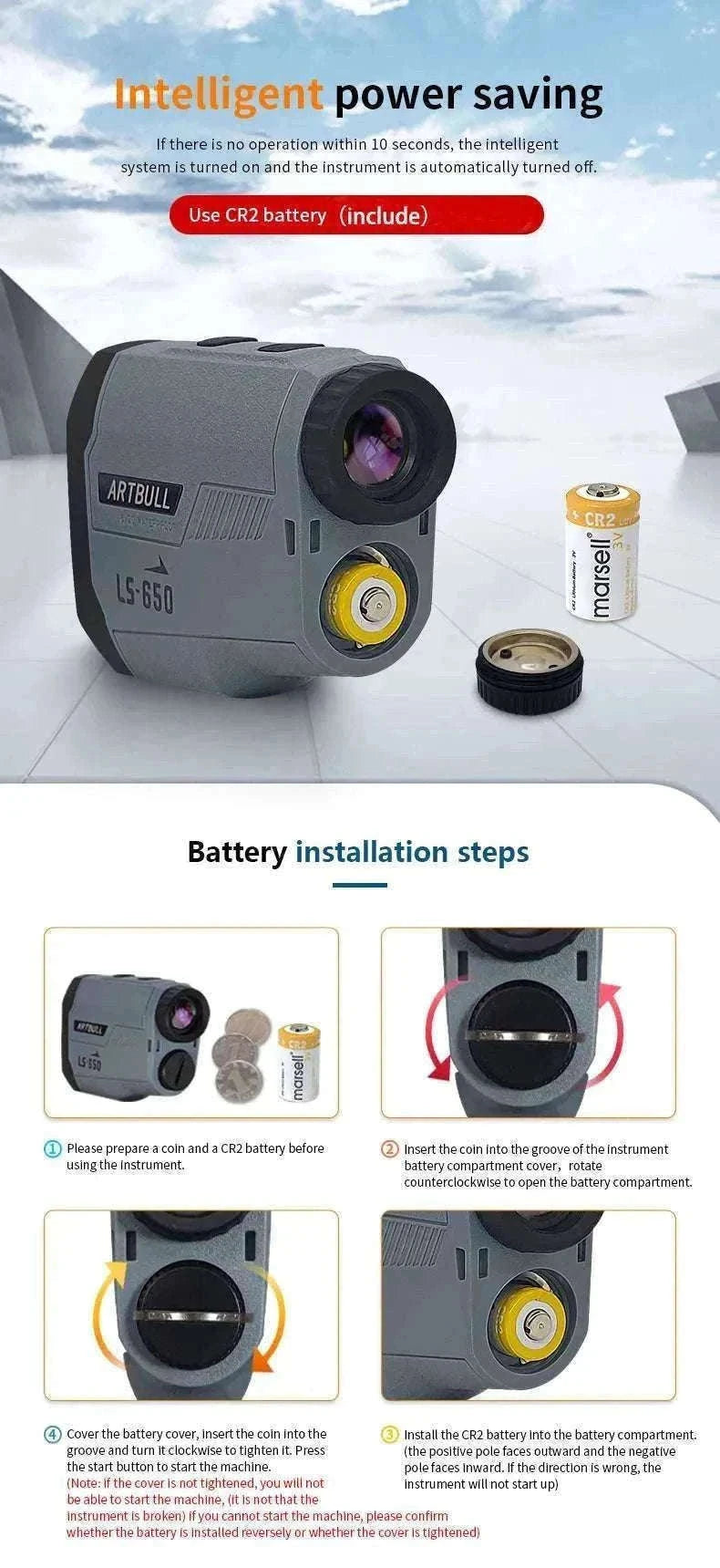 Golf Laser Rangefinder 1000M with Slope & Flag Lock Precision Meter-1000m