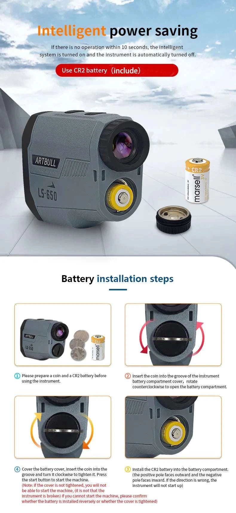 Golf Laser Rangefinder 1000M with Slope & Flag Lock Precision Meter-