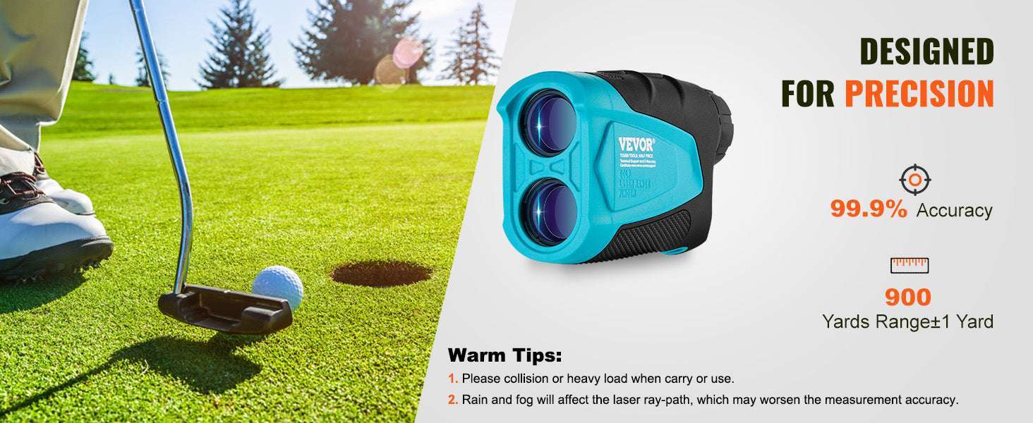Golf Laser Rangefinder 900 Yards with Slope, Flag Lock & 6X Zoom-5-900 yards / spain