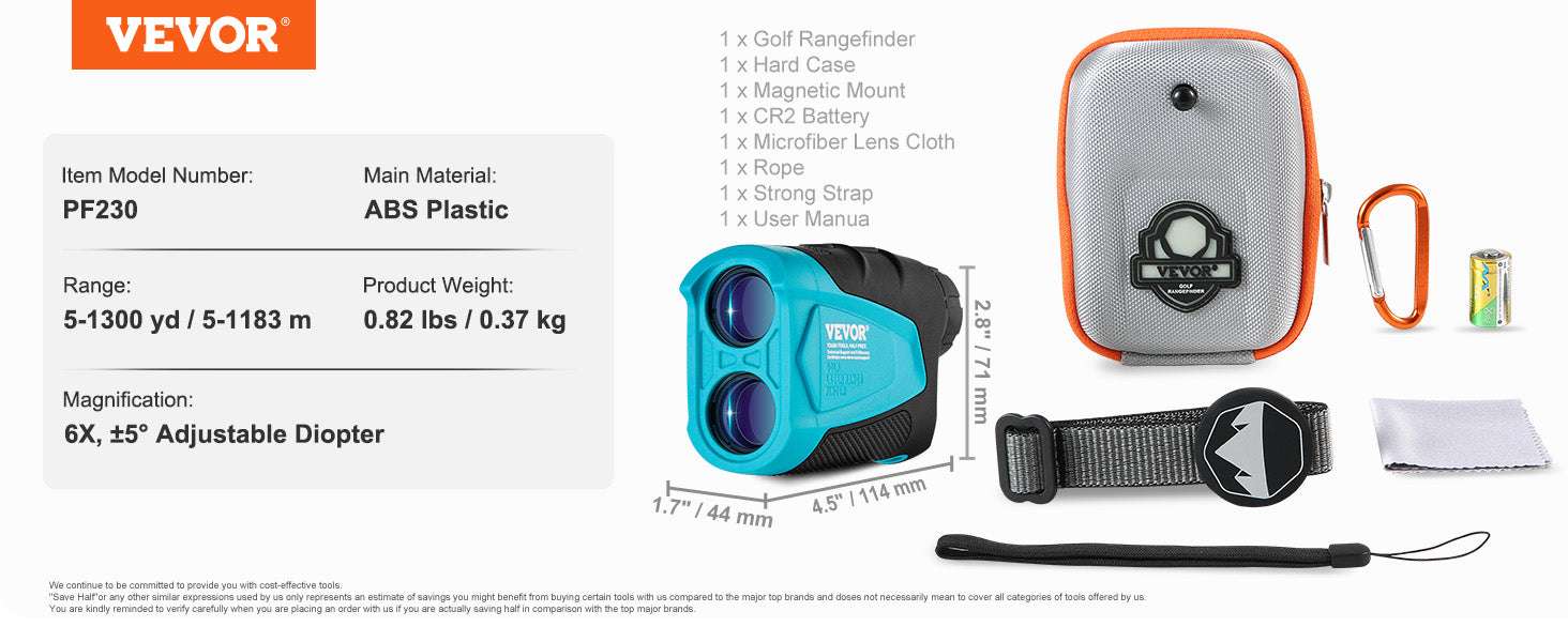 Golf Laser Rangefinder 900 Yards with Slope, Flag Lock & 6X Zoom-5-900 yards / spain