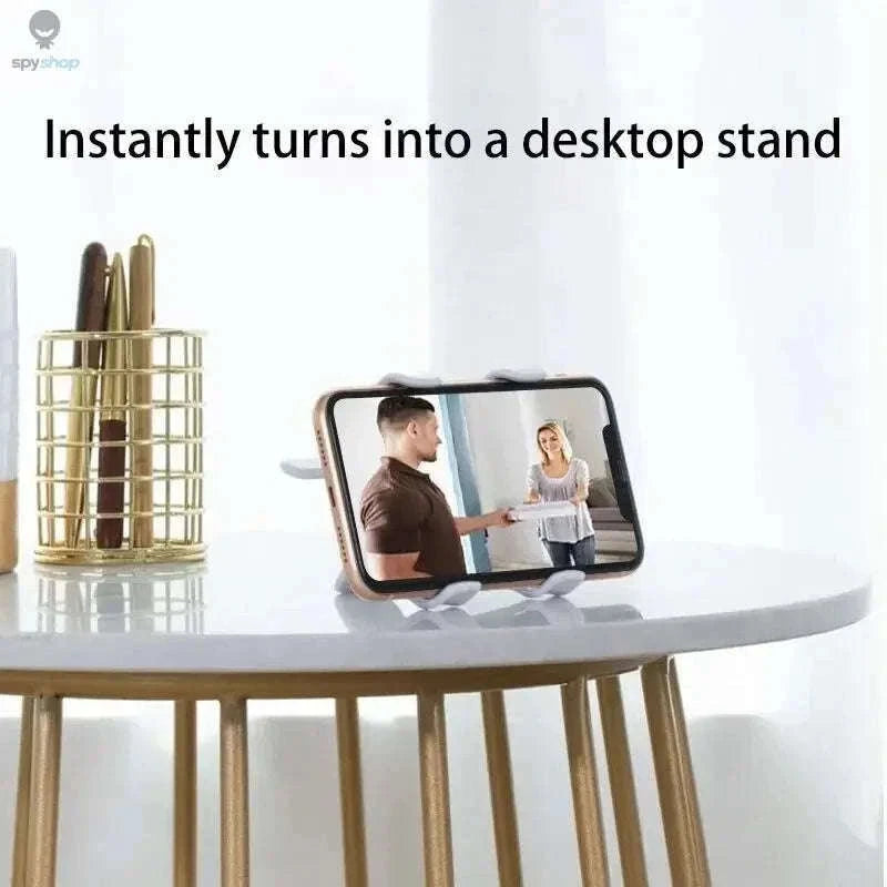 Gooseneck Phone Holder with Strong Clamp and Flexible Arm-white