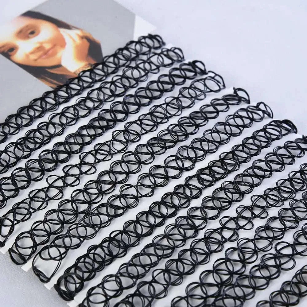 Gothic Black Choker Necklace-D-07