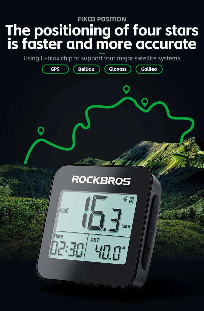 GPS Bike Computer with Speed, Odometer & 20H Battery Waterproof-29210017001