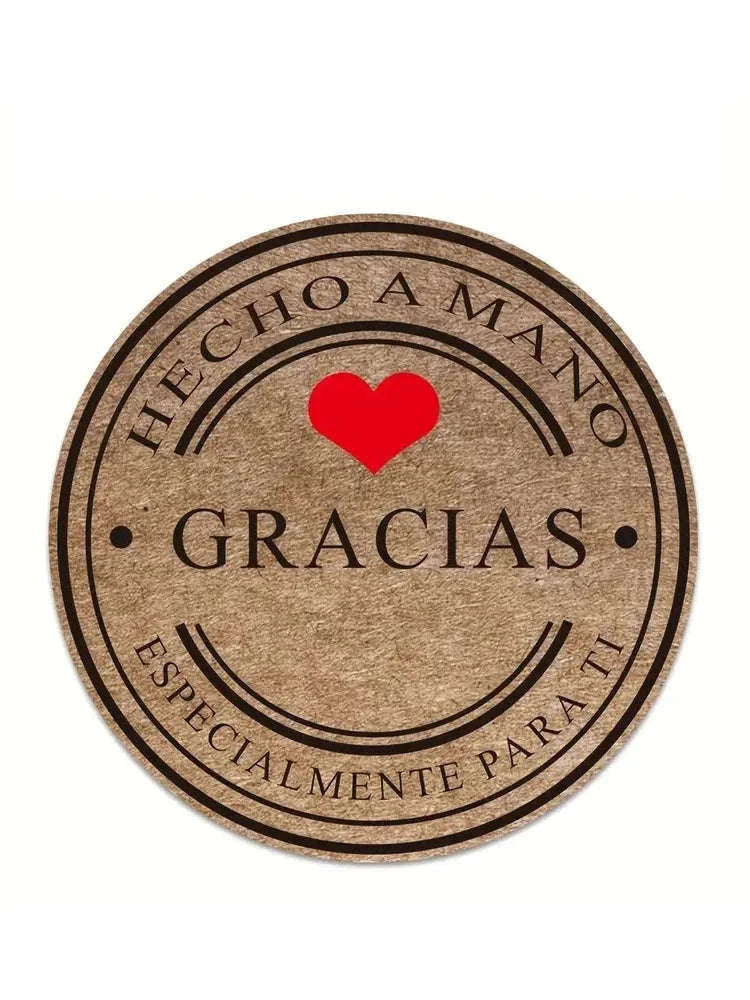 Gracias Gift Stickers for Gifts, Scrapbooks & Packaging-Homemade With Love