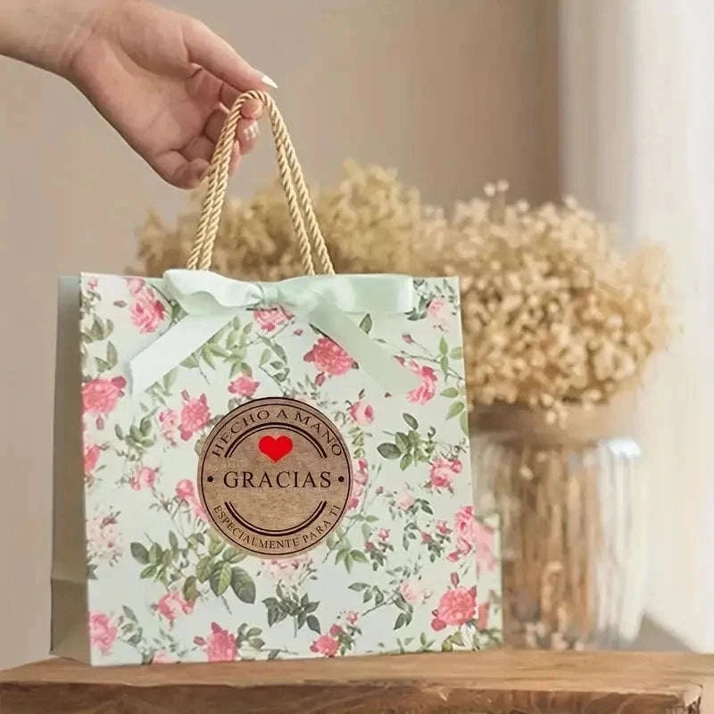 Gracias Gift Stickers – Handmade Scrapbook & Stationery Labels-Homemade With Love