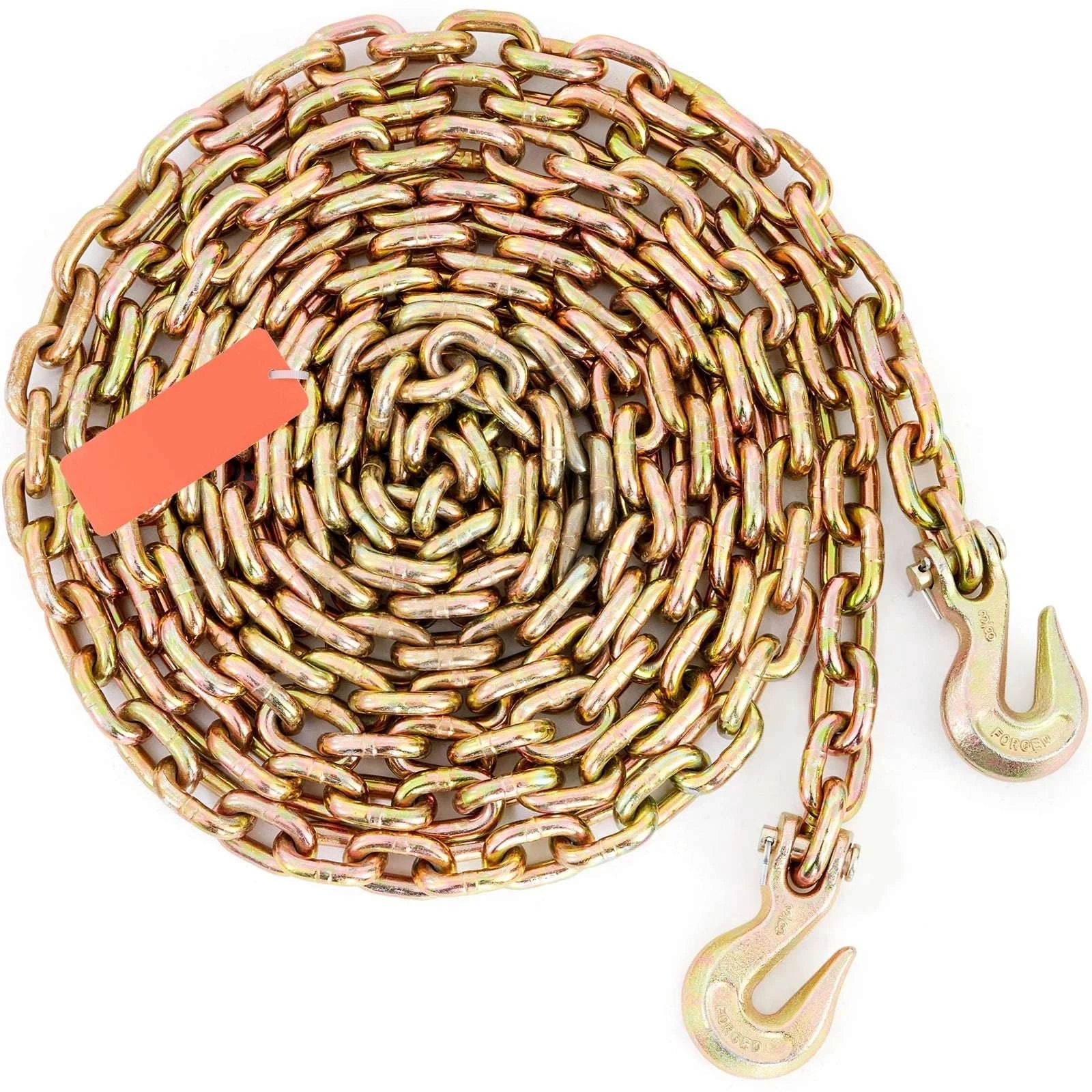 Grade 80 Binder Chain with Grab Hooks for Trailer & Load Tie Down-0.37in / 1pcs / United States