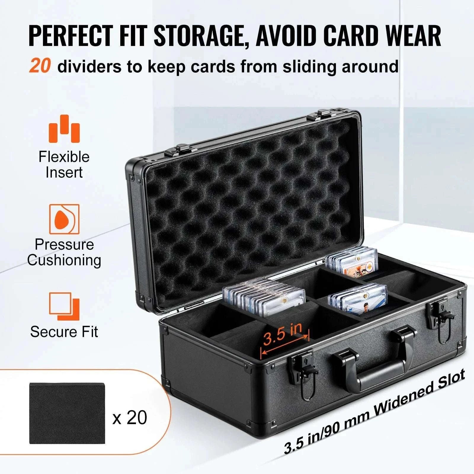 Graded Card Storage Box with Lock for PSA BGS SGC Cards-Combination Lock 108 / france
