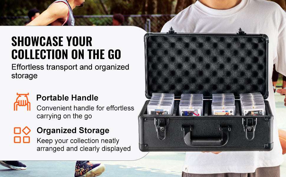 Graded Card Storage Box with Lock for PSA BGS SGC Cards-Combination Lock 108 / france