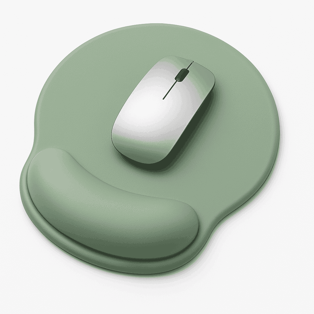 Gradient Mouse Pad with Wrist Rest for All-Day Comfort-Blue Green