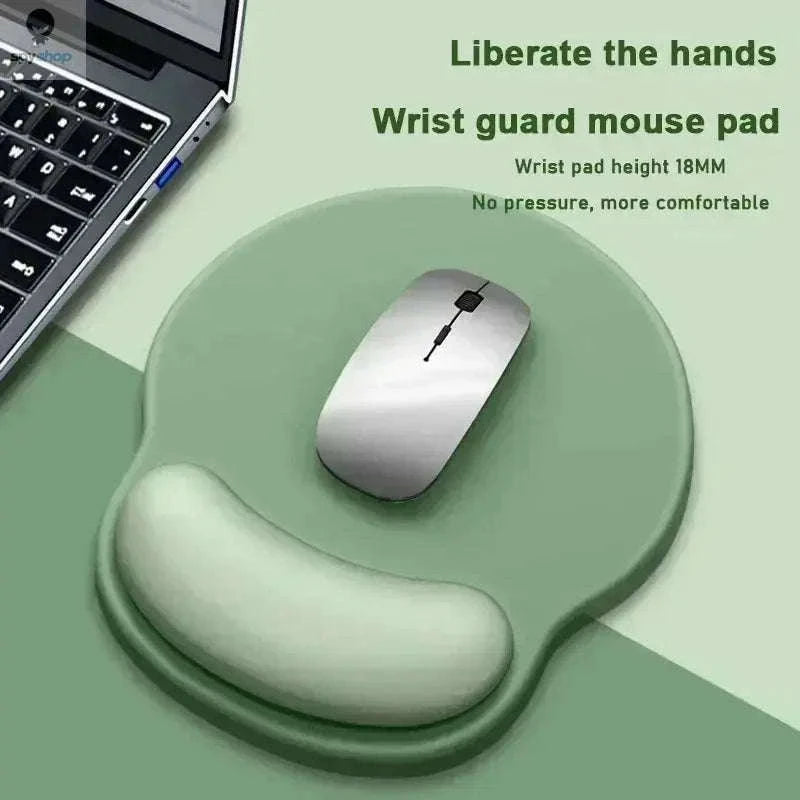 Gradient Mouse Pad with Wrist Rest for All-Day Comfort-Blue Green