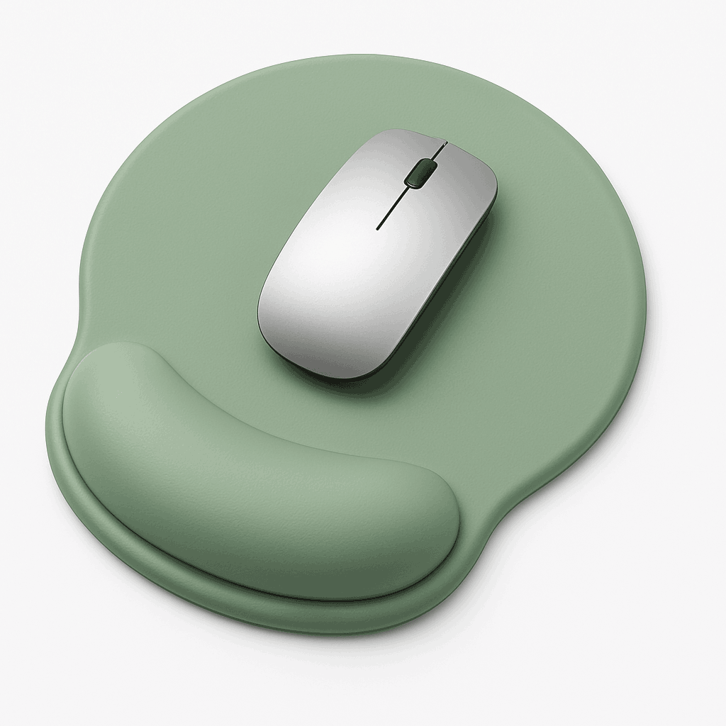 Gradient Mouse Pad with Wrist Rest for All-Day Comfort-Blue Green