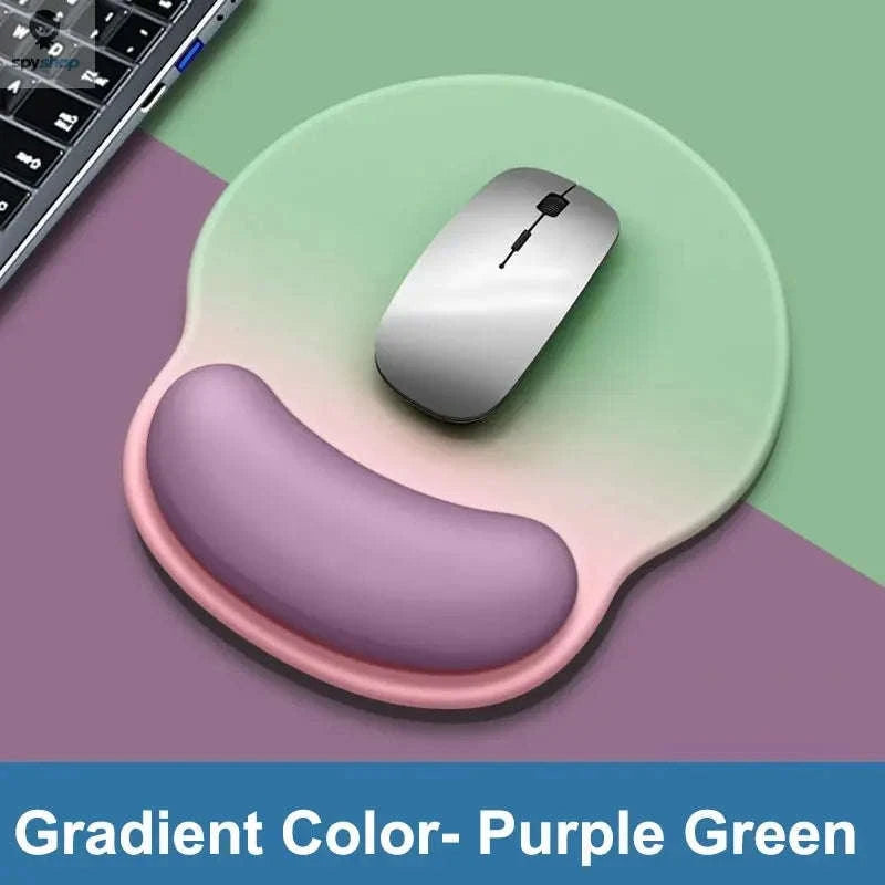 Gradient Mouse Pad with Wrist Rest-Mint Green
