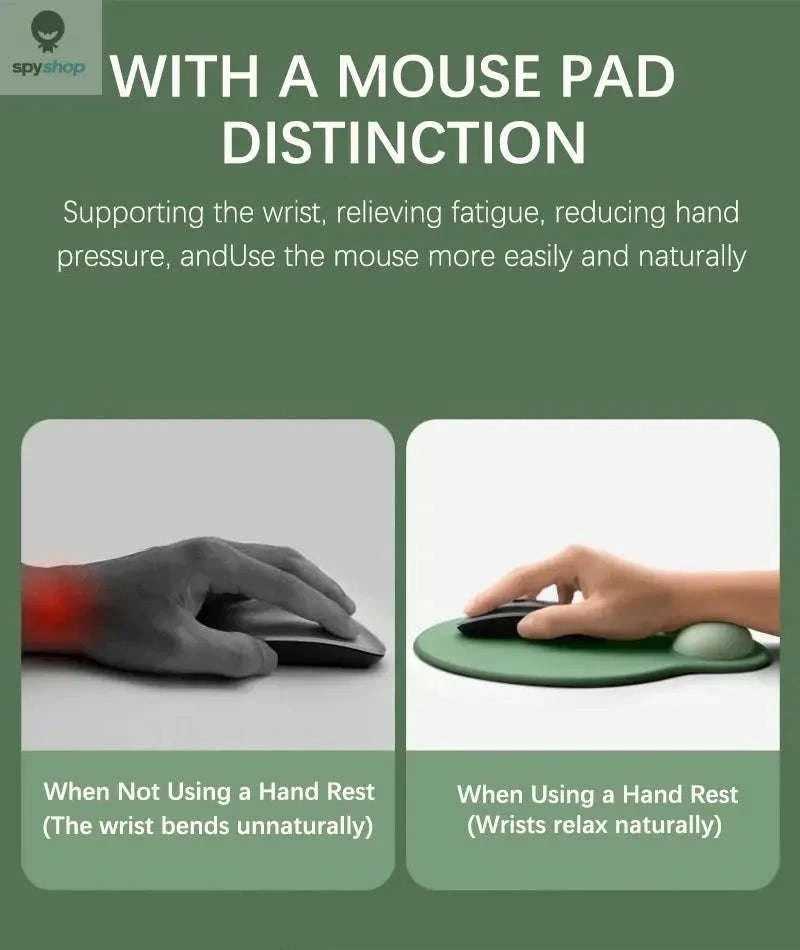 Gradient Mouse Pad with Wrist Rest-Mint Green
