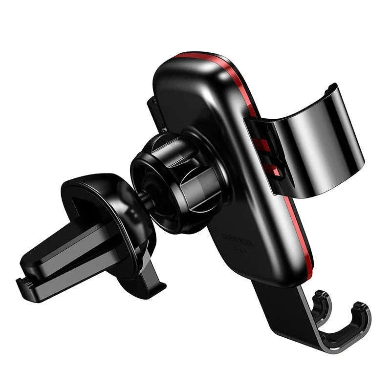 Gravity Car Phone Holder Air Vent Mount for 4.7–6.5 Inch Phones-Air Vent Black