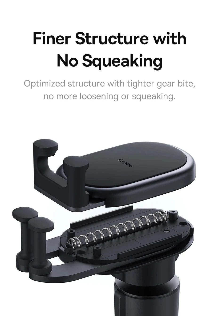 Gravity Car Phone Holder Air Vent Mount with Auto Clamp Grip-Black