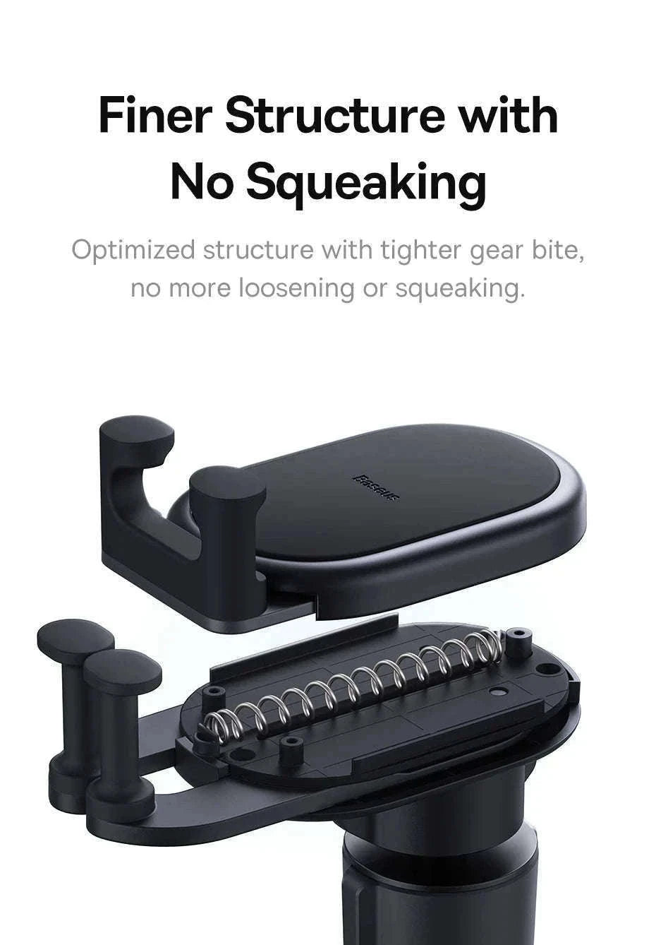 Gravity Car Phone Holder Air Vent Mount with Auto Clamp Grip-Black