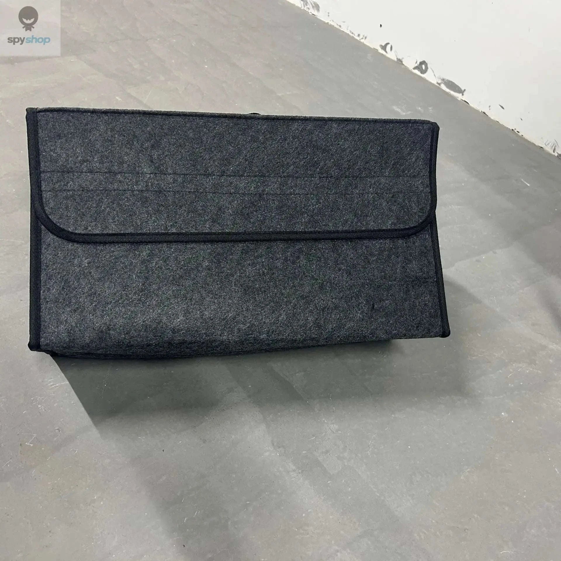 Gray Anti-Slip Car Trunk Organizer Box-Black-50-15-24cm