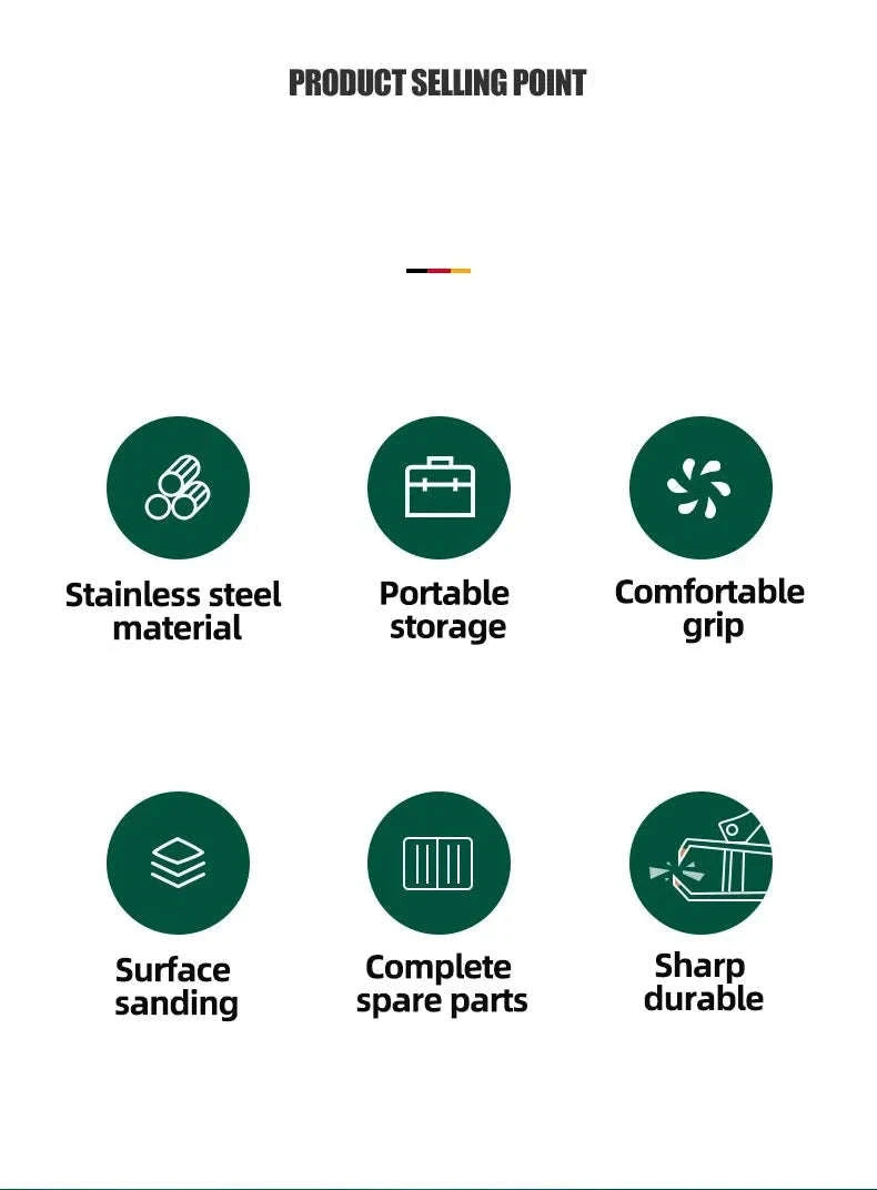 Green Manicure Set with Leather Case-18pcs set