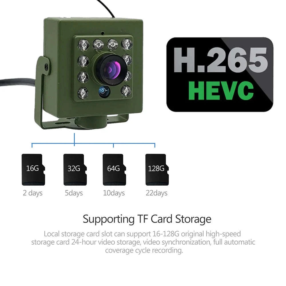 Green WiFi Bird Box Camera Kit with Night Vision-2MP IMX307 SONY / US Plug / 3.6mm