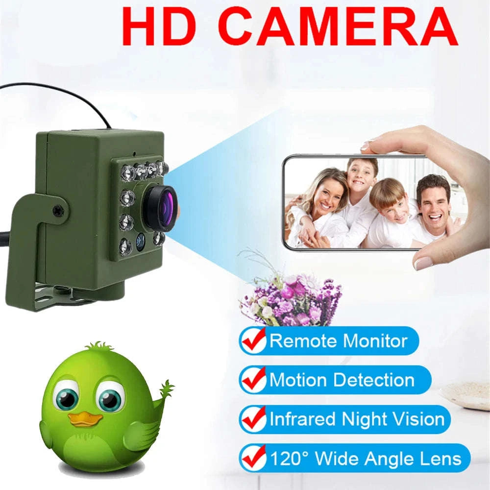 Green WiFi Bird Box Camera Kit with Night Vision-2MP IMX307 SONY / US Plug / 3.6mm