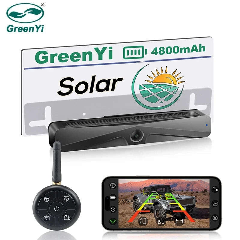 GreenYi Wireless Solar Reversing Camera-Default Title