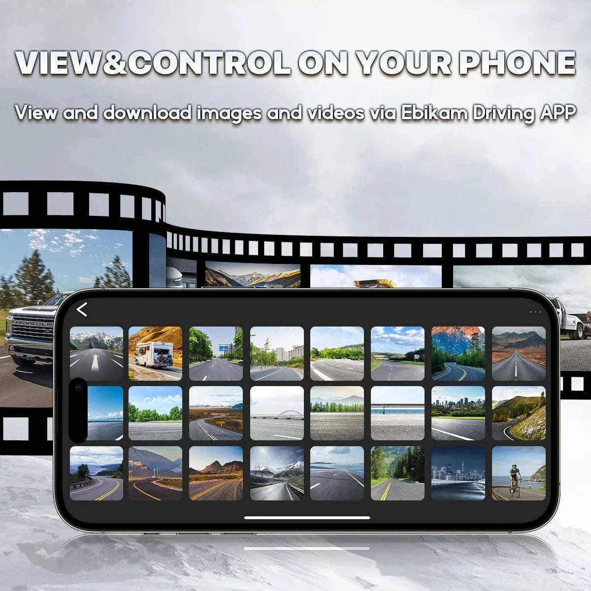 GreenYi Wireless Solar Reversing Camera with Wi‑Fi App Control-Default Title