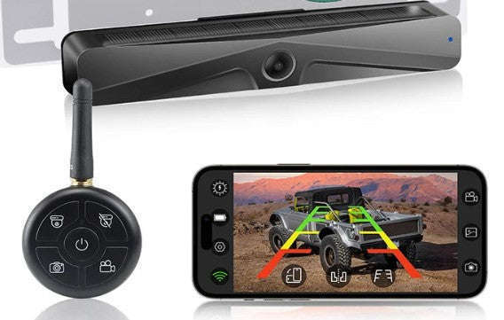 GreenYi Wireless Solar Reversing Camera with Wi‑Fi App Control-Default Title