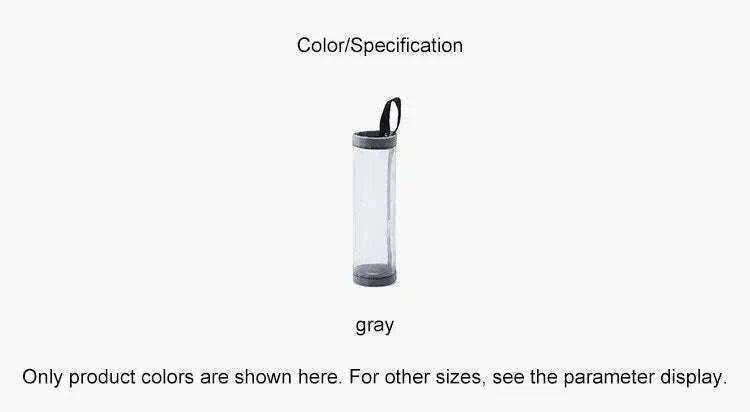 Grey Wall-Mounted Plastic Bag Dispenser for Kitchen Storage-1PC Grey