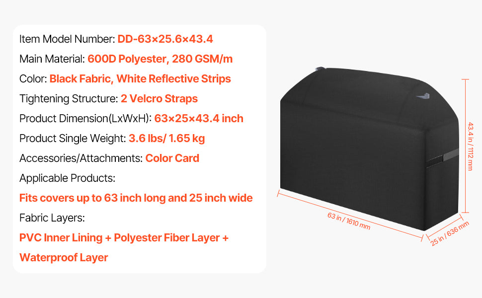 Heavy Duty Waterproof Grill Cover