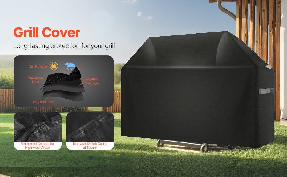 Heavy Duty Waterproof Grill Cover