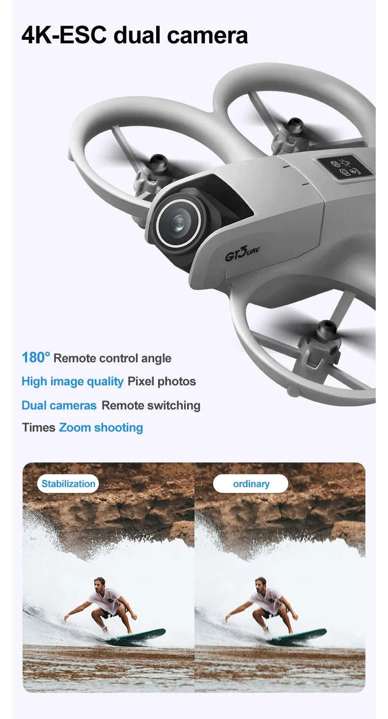 GT3 Mini Foldable Drone With 8K Dual Camera-GT3 8K 1Battery