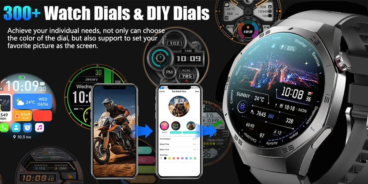 GT5 Pro Smartwatch with AMOLED Display and GPS-silvery / CHINA